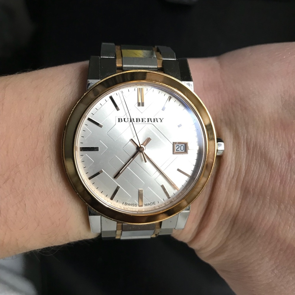 Rose Gold Two tone Burberry Watch